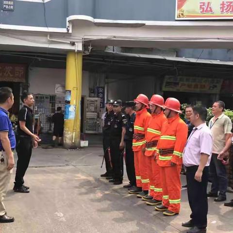 华富市场七月份消防培训及消防应急演练