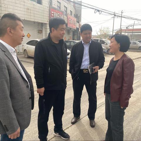 市领导王建霞到邢峰线中段督导指导绿化提升工作