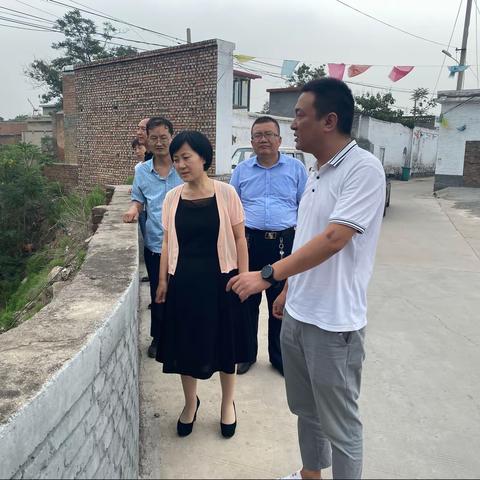 市领导王建霞到北安庄乡督导防汛工作