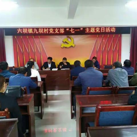九坝村党支部开展庆“七一”主题党日活动