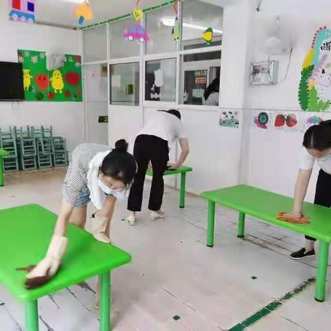 幼儿园环境大消毒