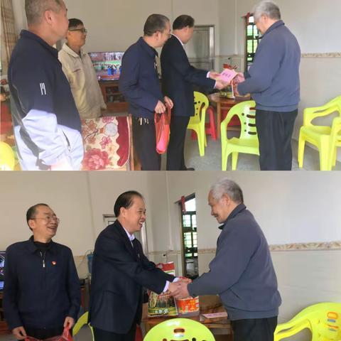 情系老党员，慰问暖人心——罗定第四中学2021年春节前走访慰问老党员同志