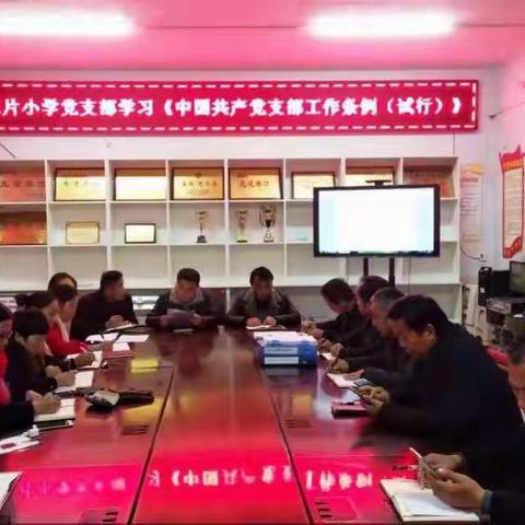 大东片小学党支部学习《中国共产党支部工作条例（试行）》