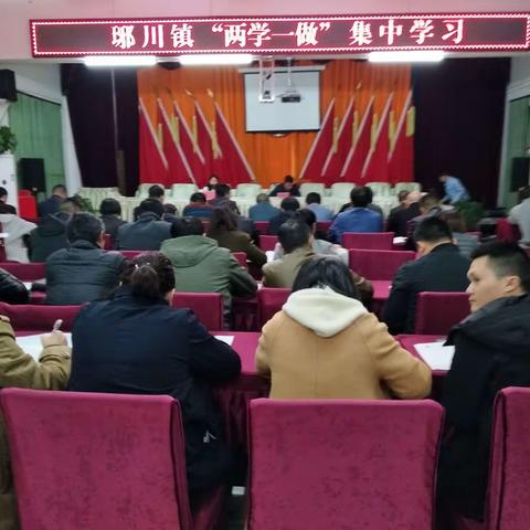琊川镇“两学一做”集中学习