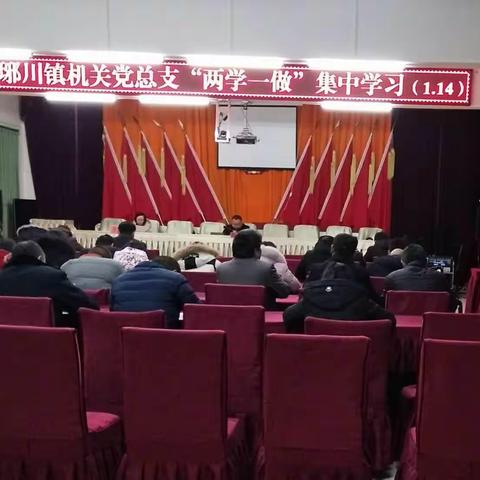 琊川镇召开机关党总支“两学一做”集中学习会