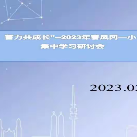 “聚焦新课标，蓄力共成长”——记2023年春凤冈一小《新课程标准》集中学习研修活动