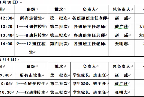 初一年级“五一”放假告家长书