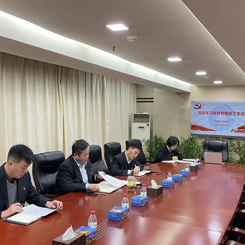 宁河支行召开党史学习教育专题民主生活会