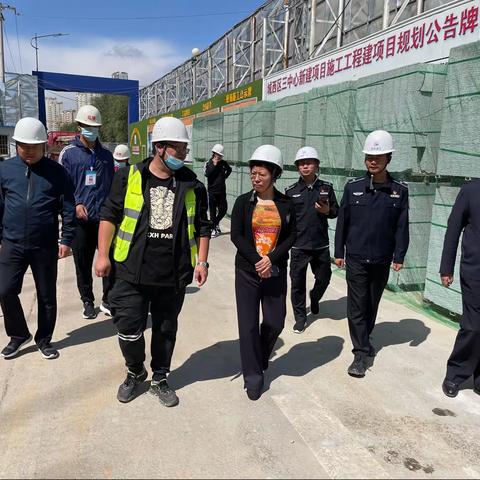 城西区政府袁文区长节前检查三中心新建项目