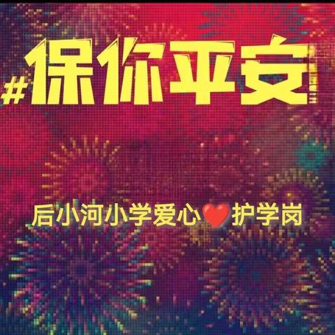 护学由我，担责有爱--后小河小学教育集团五年六班家长护学岗实录
