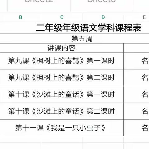 长葛市实验小学“停课不停学”之四——二年级语文组