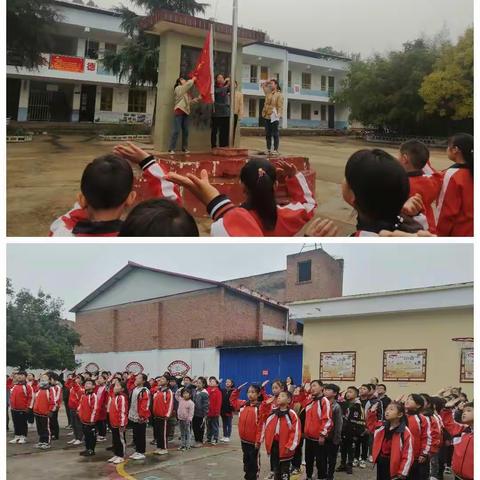 向国旗敬礼，为队旗添光彩——长水镇西寨小学少年先锋队队建日活动总结