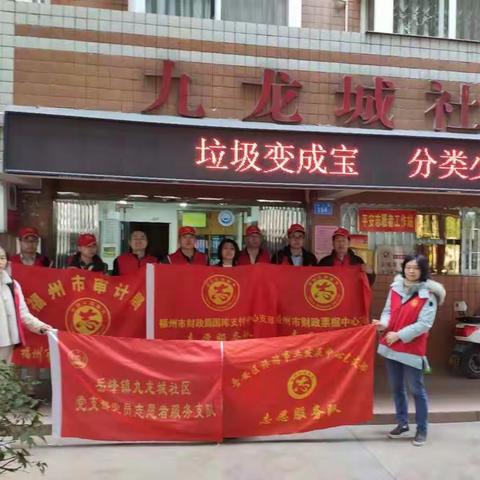 九龙城社区开展垃圾分类党员志愿活动