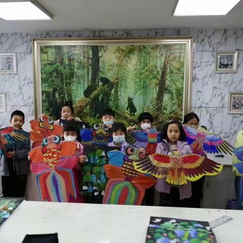 彩绘春天，“ 筝”齐斗艳                       ——艺帆美术书法