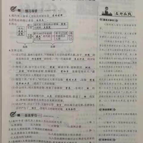 已学章节新课堂练习答案