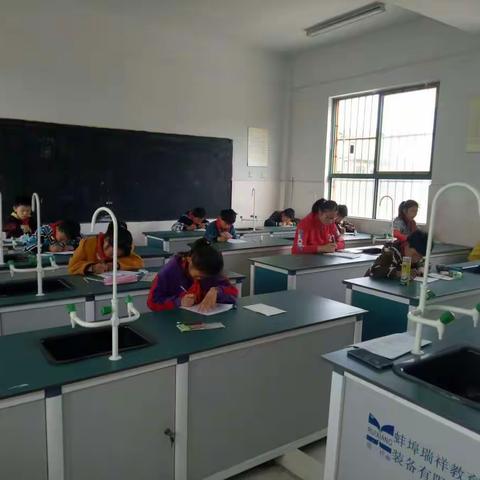 杜集巴张小学期中测试进行时