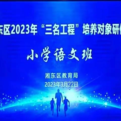 听课学习促成长，且思且行共芬芳——下埠小学教师参加湘东区2023年“三名工程”培养对象小学语文班研修活动