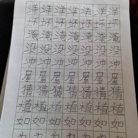 王圣阳寒假练字，背诵古诗，预习新课第29天。