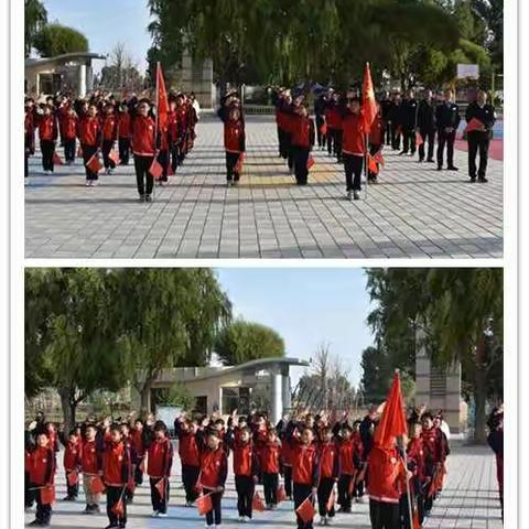 “挥洒运动激情 放飞青春梦想”——玉门市团结学校举行2021年迎国庆升旗仪式暨秋季趣味运动会