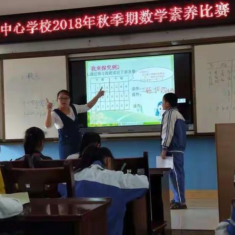 以赛促研，提升素养——八塘中心校2018年秋季期小学数学教师素养比赛