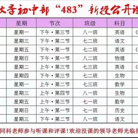 四环八步大比武，高效课堂展风采——黄冈实验学校初中部2021年秋季公开课活动简报