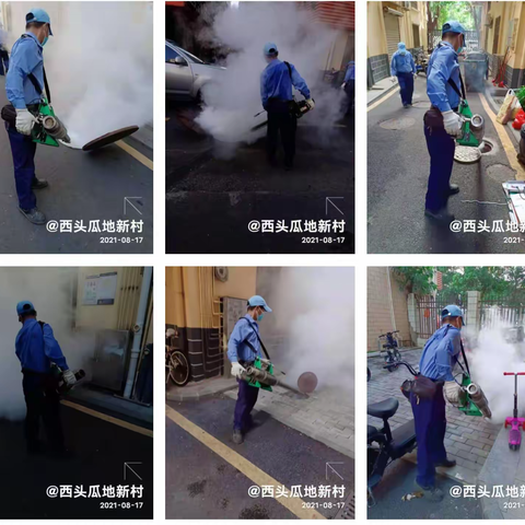 民治街道城管科除“四害”作业（2021.8.17）