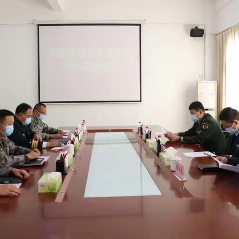 省军区疫情防控小组莅临陵水县人武部检查指导疫情防控工作