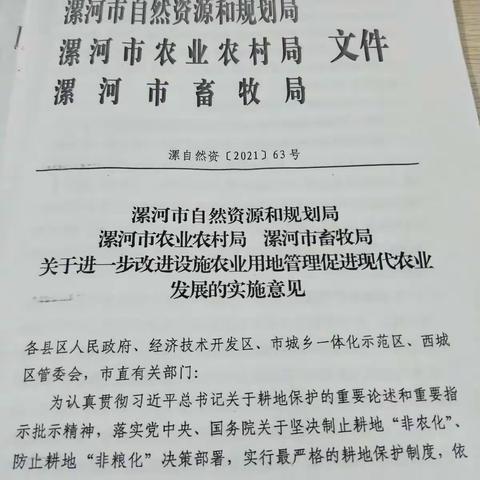 【永葆初心 倾情“三农”-🇨🇳 党旗红我出彩👐 】郾城区设施农用地备案入库工作总结