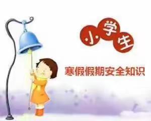 东湾中心小学生寒假安全教育