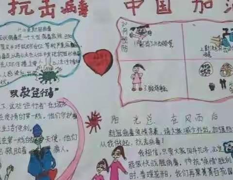 让我们重见曙光，赶走病毒！      石嘴山市锦林小学四年级二班