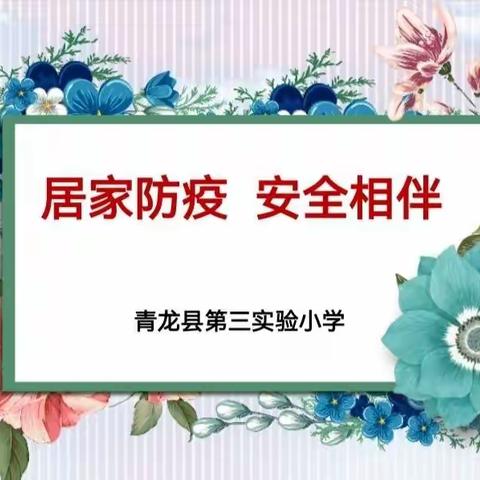 居家防疫 安全相伴 ——第三实验小学主题班会纪实