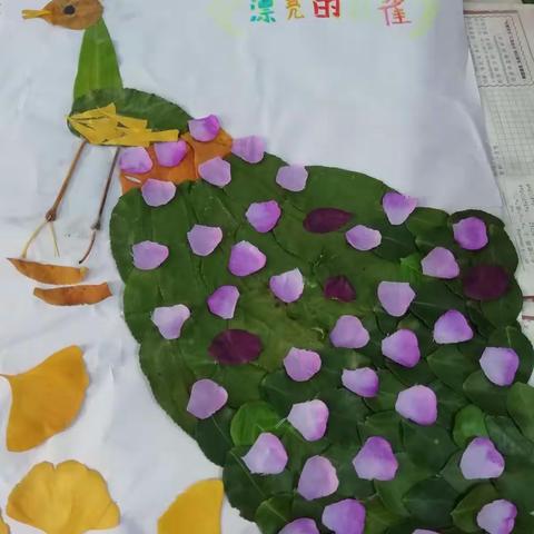 树叶贴画 缤纷无限