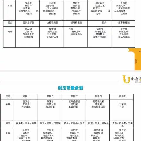 幼儿园餐费收取细则