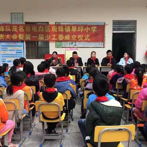 【观珠镇旱坪小学】中国少年先锋队茂名市电白区观珠镇旱坪小学第一次少代会暨少工委成立