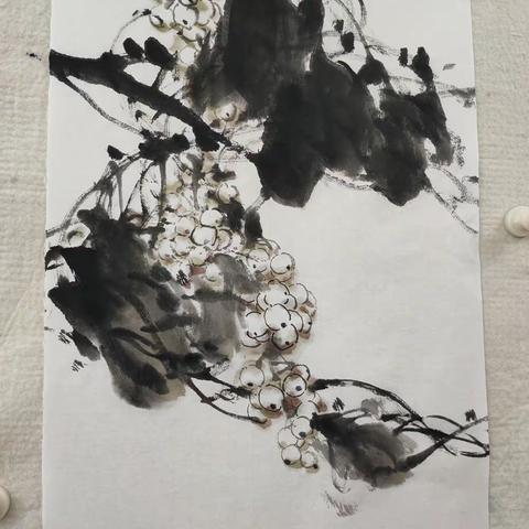 王群英老师画葡萄4