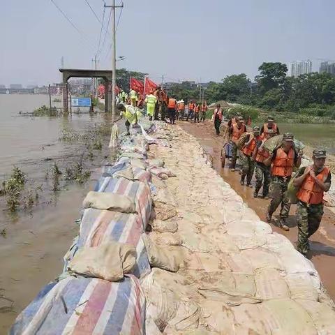 Police pitch in to keep Changjiang River at bay