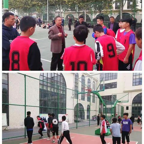 东岗镇中心小学男子篮球队比赛掠影