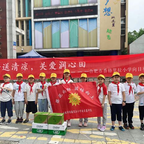 酷暑送清凉，关爱润心田——记合肥市香格里拉小学三2中队“夏日送清凉”公益活动