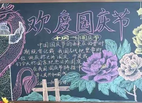 一至六年级“”喜迎二十大，欢度国庆节”黑板报展集