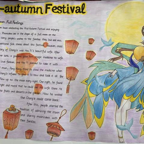 绘传统节日，展英语风采  ——容县石寨中学英语组举行手抄报比赛活动