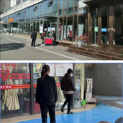 洪山区武汉火车站“门前三包” 日常整治工作