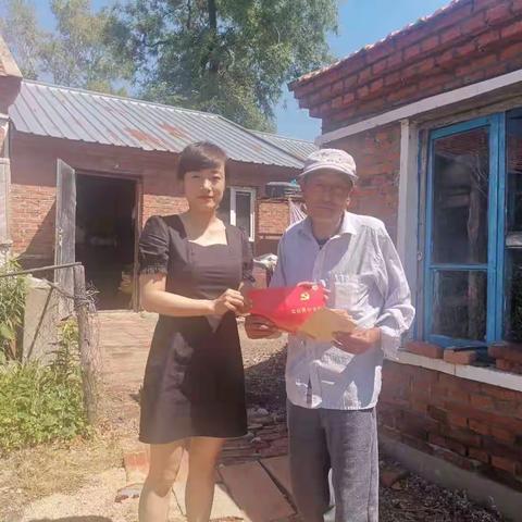 不忘初心 送温暖 白鱼湾镇“七一”前扎实开展走访慰问活动