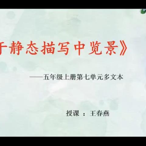 仰叹爱国之赤诚，俯瞰文字之静美———舞钢市第六小学语文教研组举行线上多文本阅读课教研活动