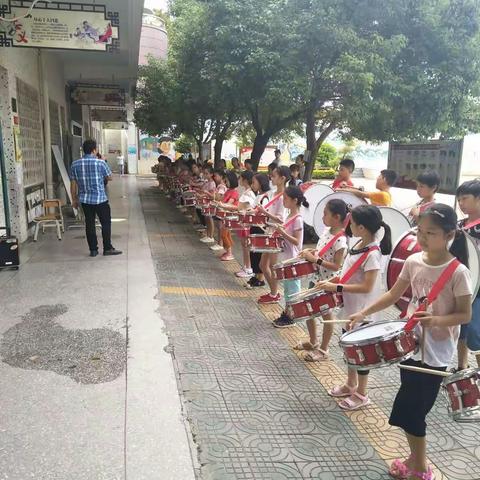 愉悦假期 缤纷夏日――龙门县龙城第四小学开展暑期训练活动