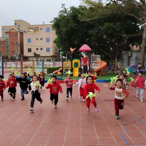 瑶头园中班制作风车花絮