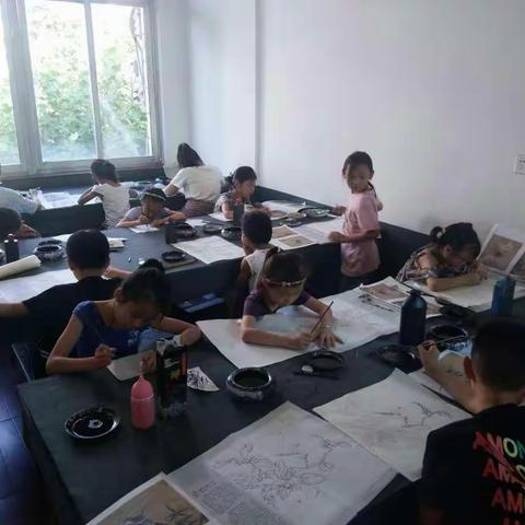 天成书画国画班一路走过来！！！课上掠影