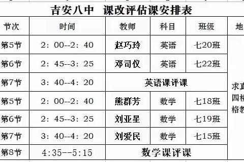 凝心聚力抓课改， 高效课堂绽风采——课改评估课活动