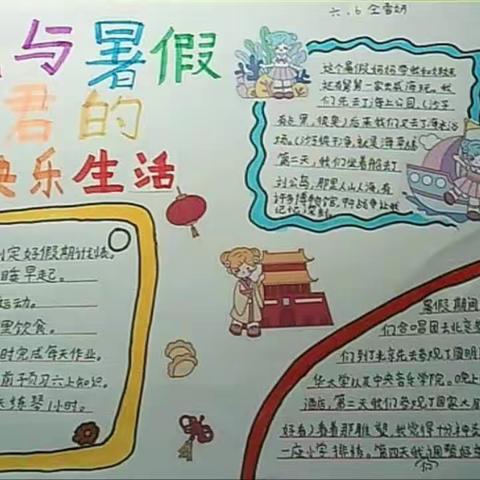 给力新学期，做最好的自己———泉景中学小学部六（6）启航中队暑期总结和新学期展望