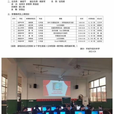 优课绽放精彩  信息点亮未来—记丰城市信息技术优质课比赛