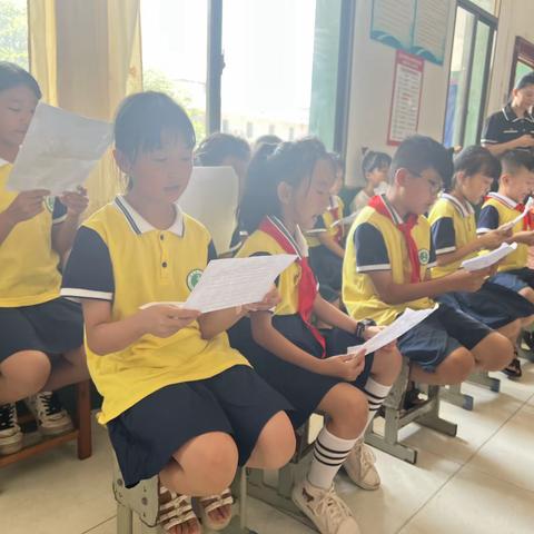 百亩中心小学推广普通话——朗诵比赛